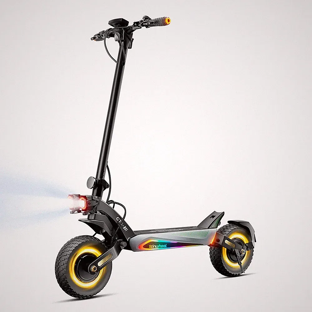 isinwheel GT4 Dual Motor Elektroroller 48V 15Ah Off-road 12Zoll Electric Scooter