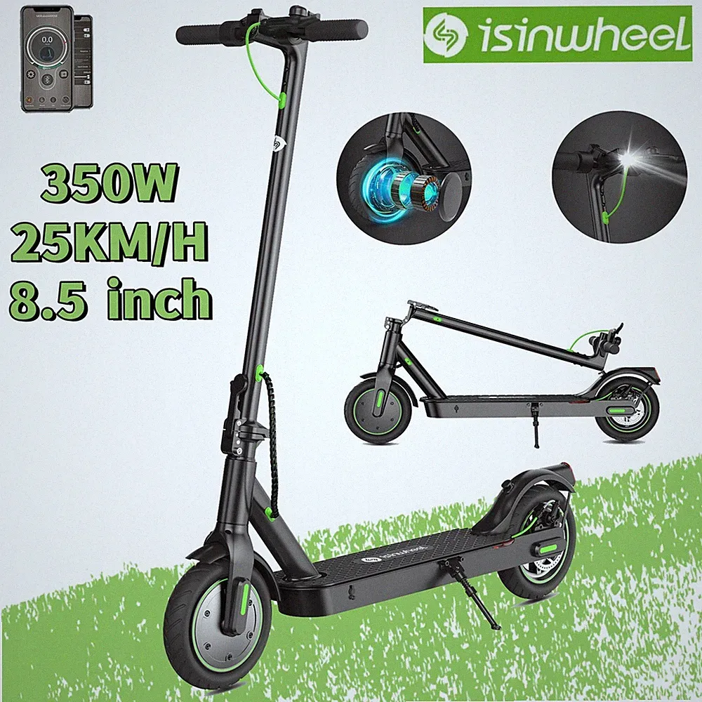 isinwheel S9 Pro Elektroroller für Erwachsene 350W 36V 7.5Ah Electric Scooter