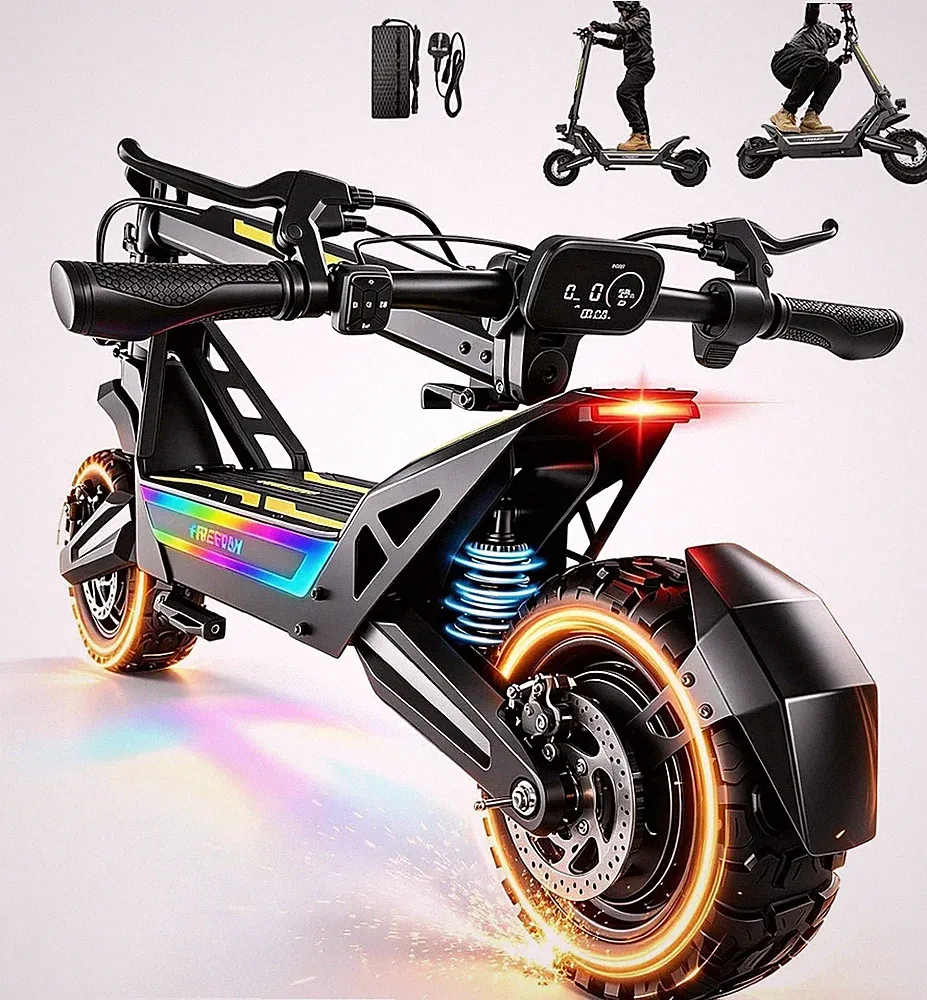 J2MAX 11'' Elektroroller 1200W 48V 18,2Ah E-Scooter Off-road Tyre E-Roller 50 km