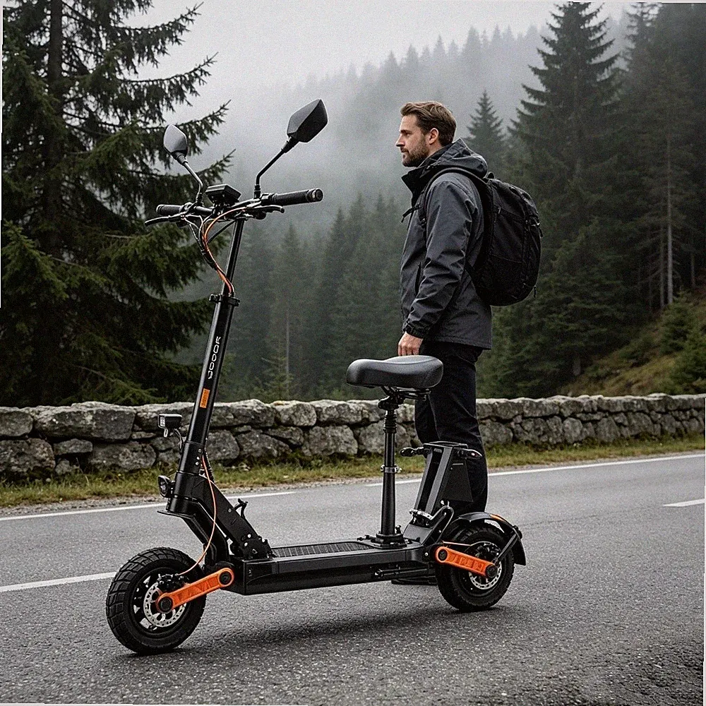 Joyor E-Scooter mit Sitz Straßenzulassung 45km/h Elektroroller offroad NFC 80KM