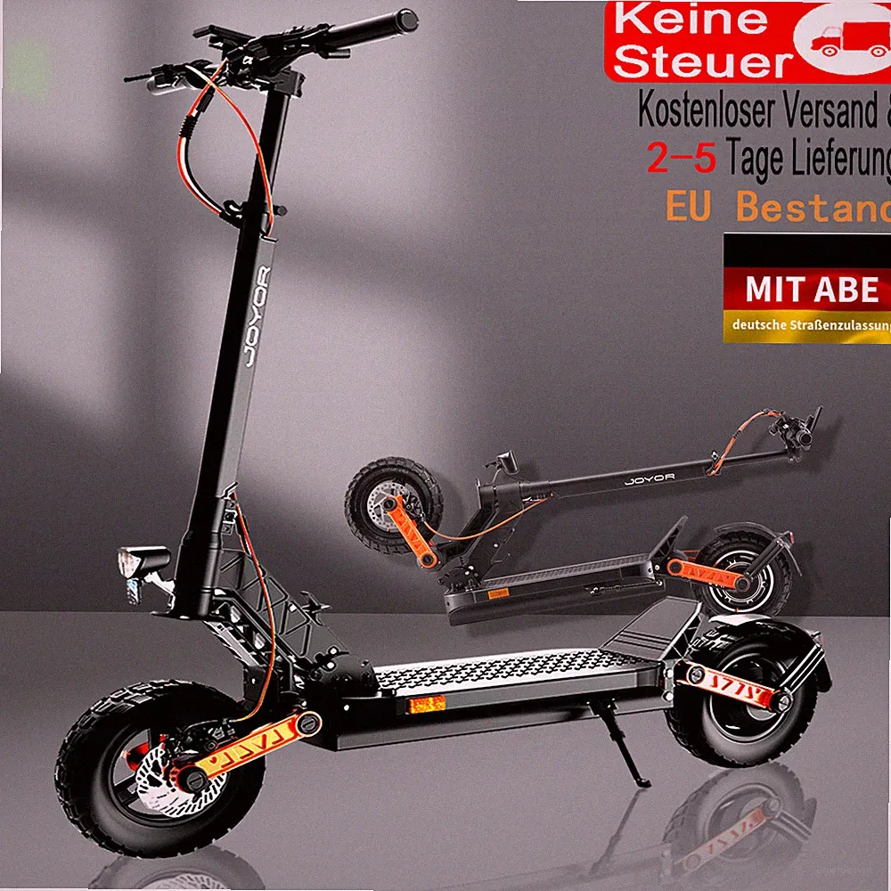 JOYOR S5 mit ABE Straßenzulassung Faltbares E-Roller 500W 48V Pedelec Fahrrad BK