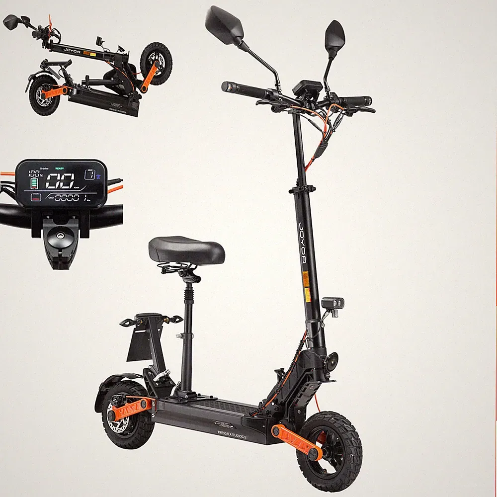 Joyor S8-E Offroad Elektro-Scooter mit Straßenzulassung 45 km/h Sitz faltbarWird