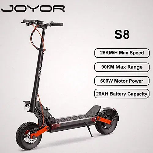 JOYOR S8 E-Scooter 600W 26AH Elektroroller 10Zoll Faltbar OffRoad Elektro Roller
