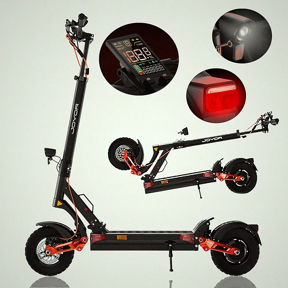 JOYOR T6 Elektroroller 48V 18AH 10 Zoll Off-Road Klappbar Elektro-Roller 70KMH