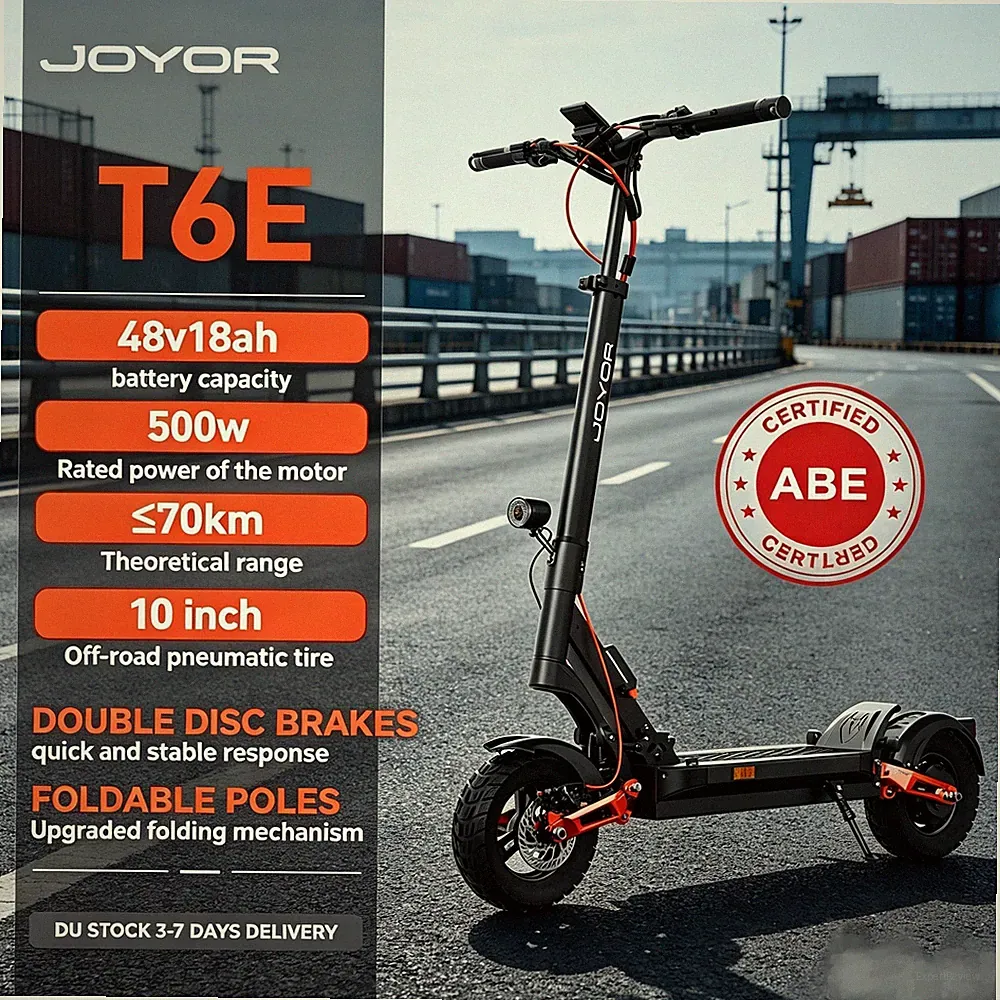 JOYOR T6E(ABE) E-Roller,40-100km Reichweite, 150kg hydr. Dämpfung, faltbar
