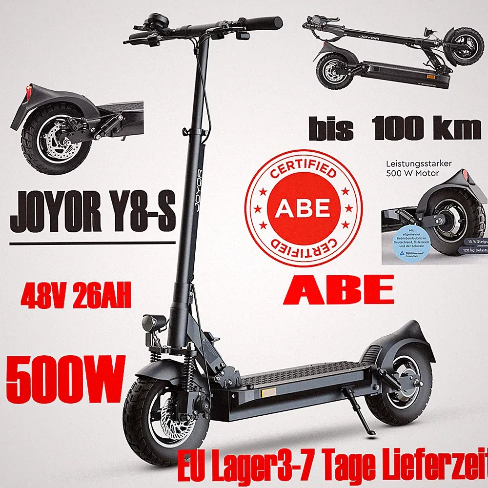 JOYOR Y8-S Elektroroller Scooter mit Straßenzulassung EScooter Offroad bis 100km