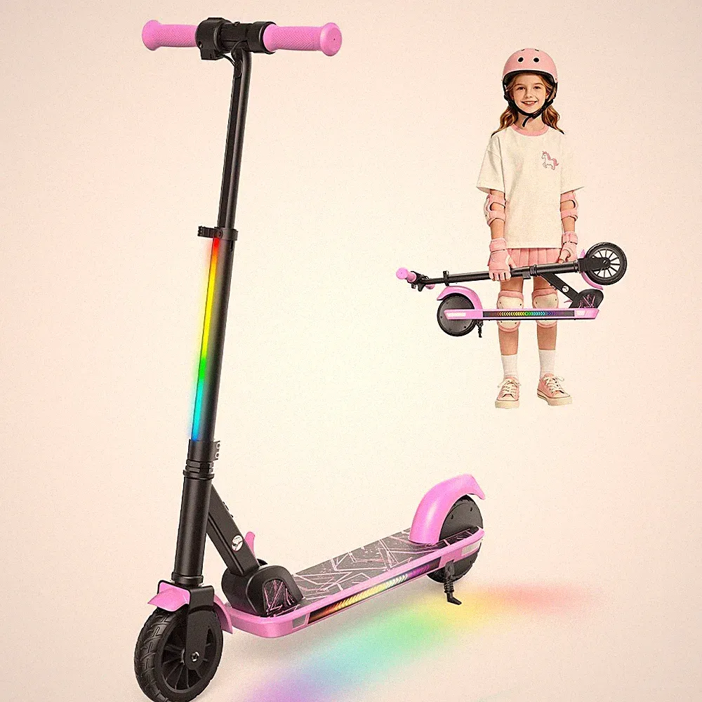 K4 6'' Elektroscooter Für Kinder Elektroroller Kinderroller ab 6 Jahren 16km/h