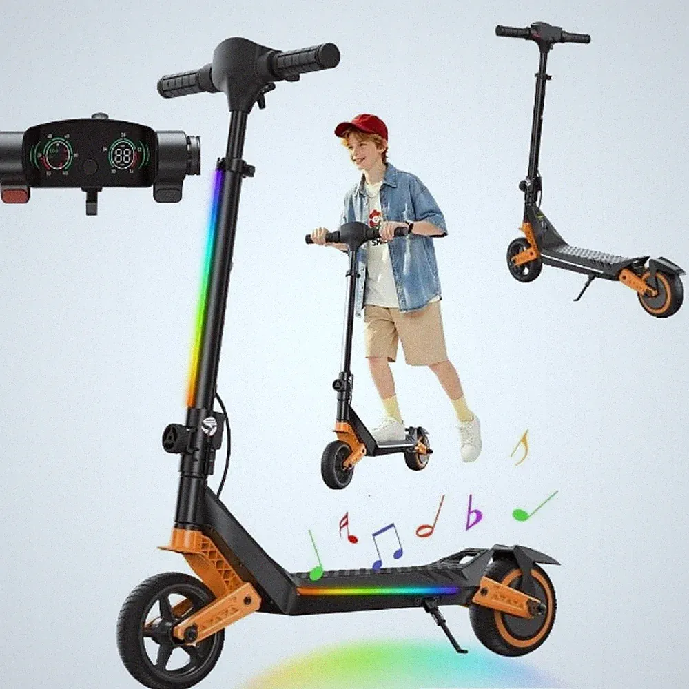 K6 Elektroroller für Kinder 6 – 12 Jahre 6,5'' Kinderroller faltbar Bis 16 km/h