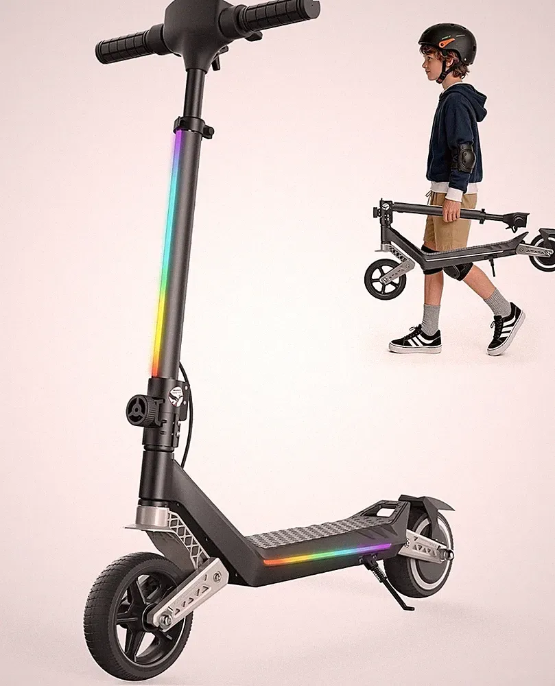 K6 Elektroroller für Kinder K6,6 – 12 Jahre, 6,5'' Kinderroller faltbar 16 km/h