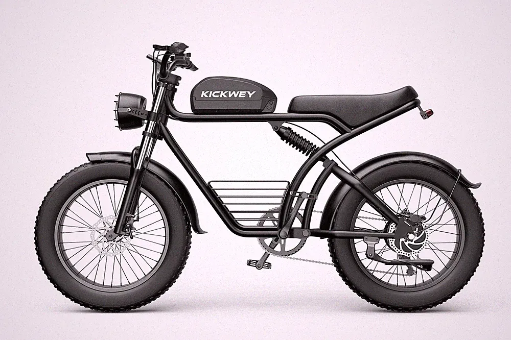 Kickwey K7 Elektrofahrrad 500W 23Ah 20'' City E-Bike Shimano 7 Gange Bis 50 km/h