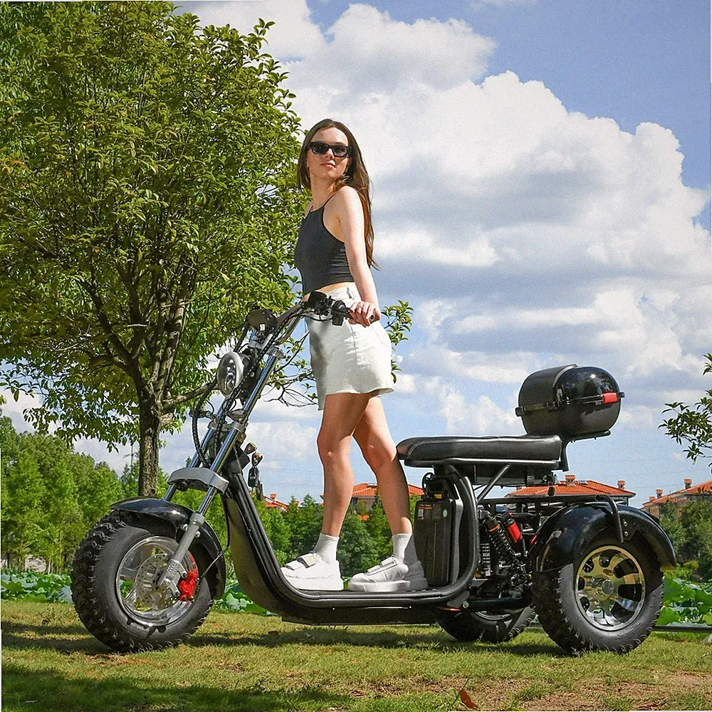 Kilometerstand 70-100KM Elektroroller 2000W 45KM/H 60V40AH Straßenzulassung EWG