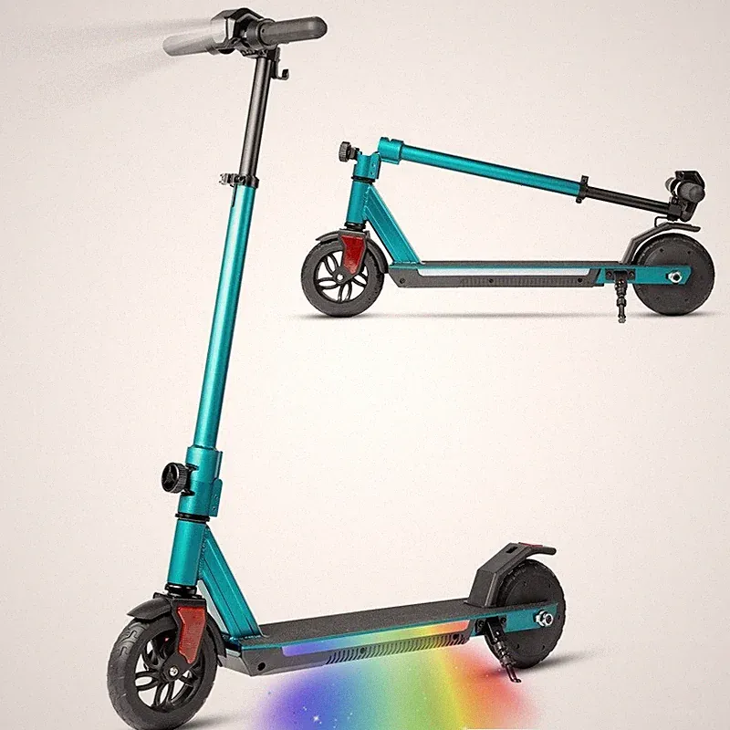 Kinder E-Scooter E-Roller für Kinder 6-14 J. Elektroroller mit LED-Beleuchtung