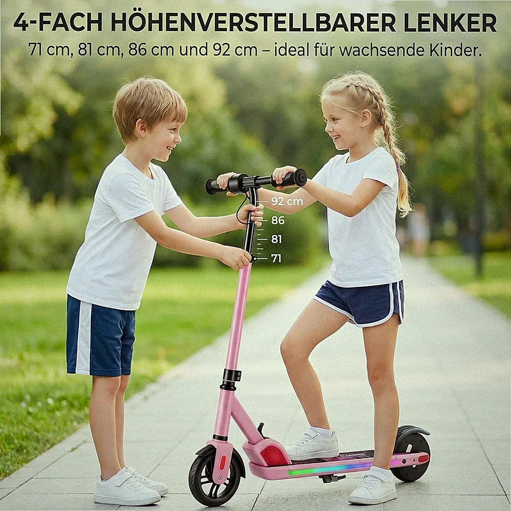 Kinder E Scooter von 8-12 Jahren,bis zu 16 km/h & 8 km,Elektroroller Kinder mit