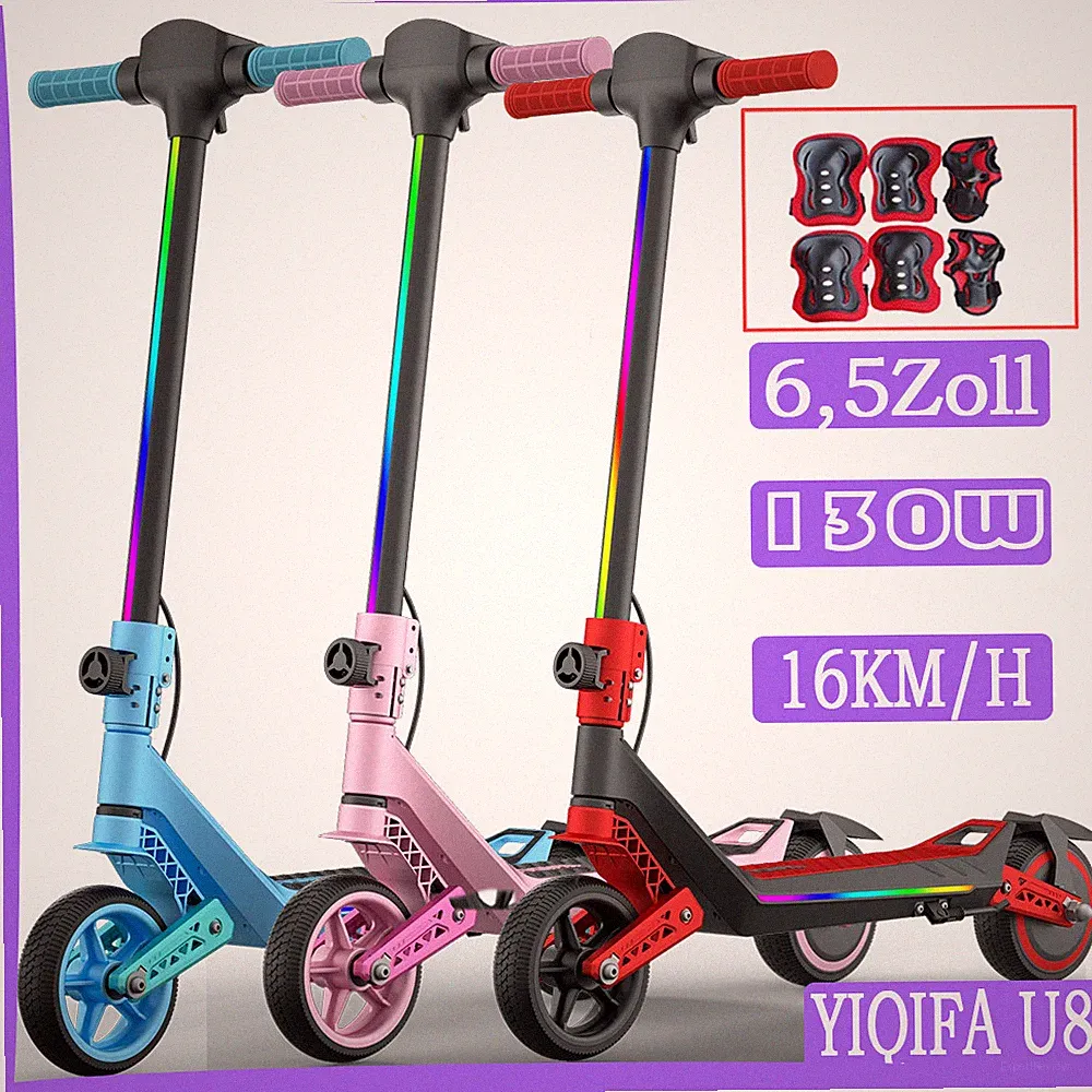 Kinder-Elektroroller 130W YIQIFA U8 6.5Zoll 24V 2.5AH Off-Road E-Scooter 16km/h
