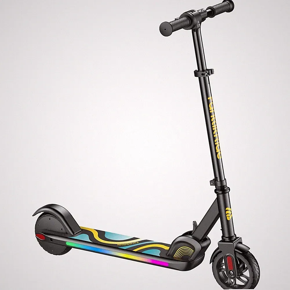 Kinder Elektroroller mit Regenbogenlichtern 8-12 Jahre faltbar 8 km/h