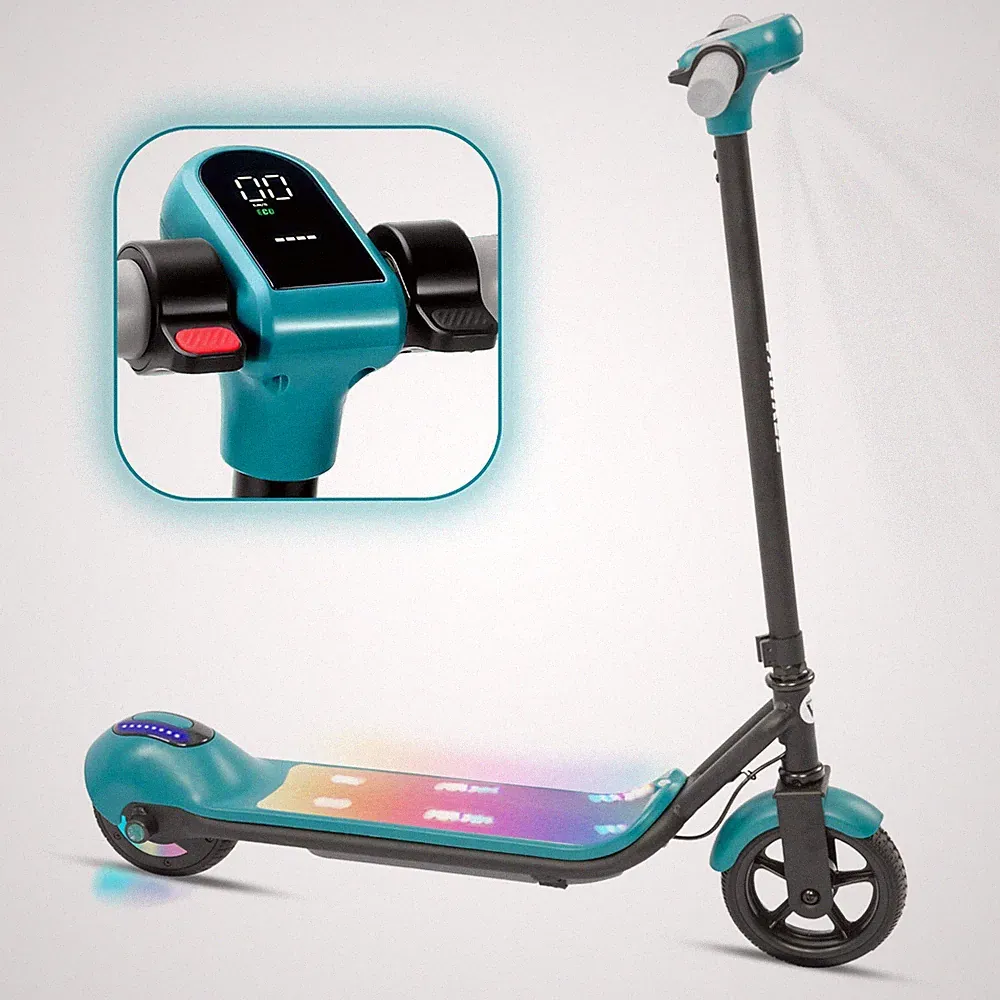 Kinderroller E-Scooter Kinder 14km/h LED Licht Bluetooth klappbar Elektroroller