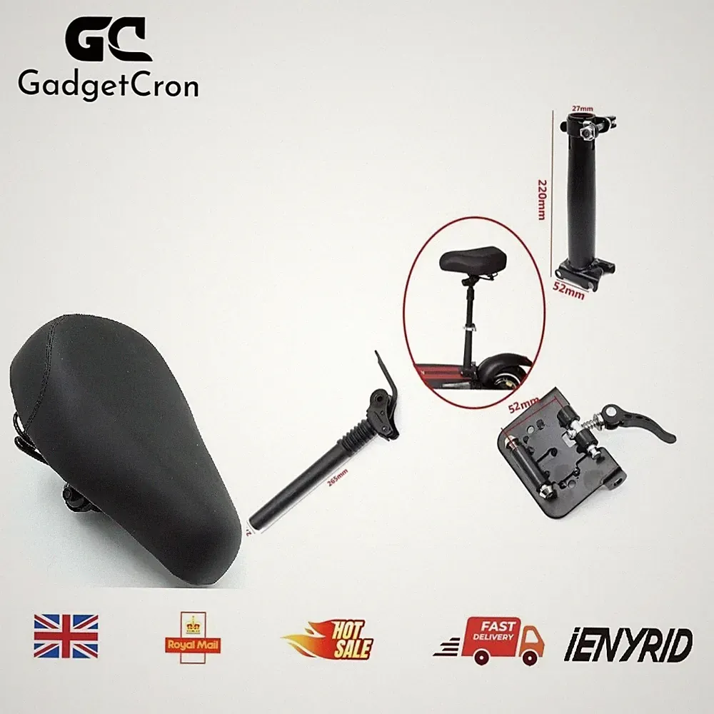 Klappsattel Sitz Set iENYRID M4 Pro schwarz - 10 Zoll | 30 Tage Garantie