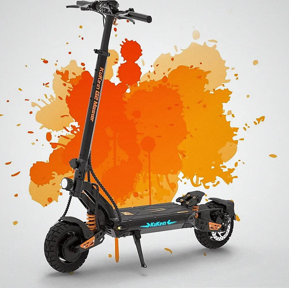 KuKirin Elektroroller 52V 20.8Ah Klappbares Offroad Max 70KM Keine 25KM/H