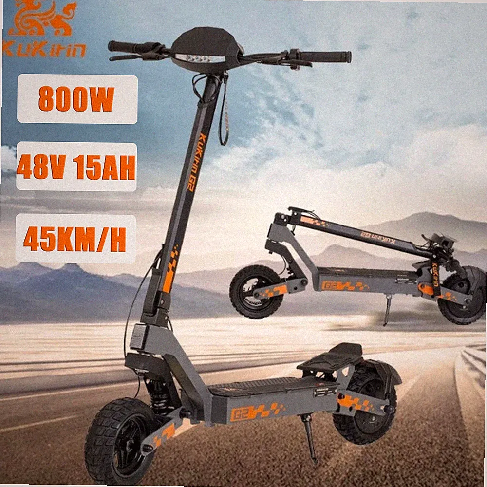 Kukirin G-2 800W Elektroroller 48V 15Ah 10 Zoll Klappbar Offroad E-Scooter 55KM