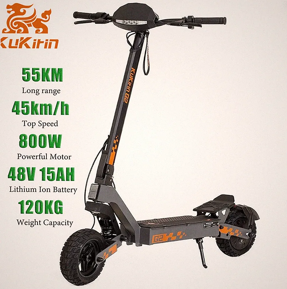 KuKirin G 2 800W Elektroroller 48V15AH E-Scooter 55KM Offroad 45KM/H E-Roller
