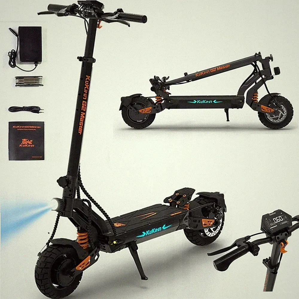 Kukirin G2Master Elektroroller 52V20.8Ah Dual Motor Klappbarer Offroad E-scooter