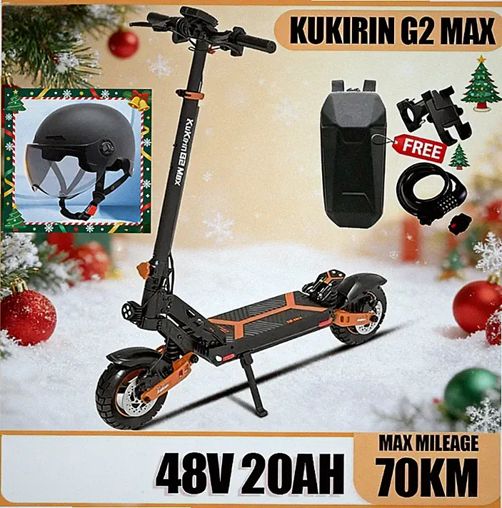 KUKIRIN G2Max 10 Zoll Elektroroller 48V20AH Off-Road Klappbar E-Scooter Max 80KM