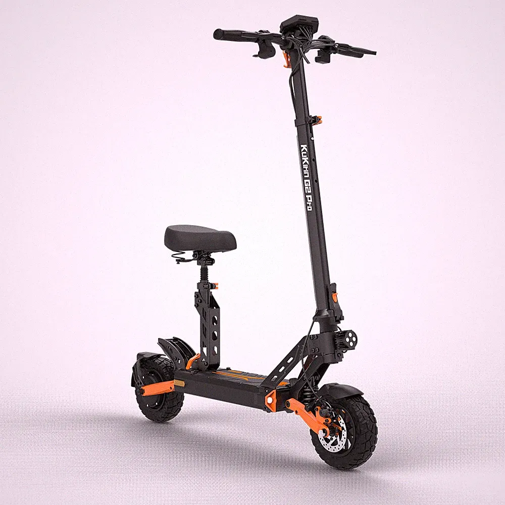 KuKirin G2Pro Elektroroller 48V15.6Ah Klappbar 9 Zoll E-Scooter Offroad Mit Sitz
