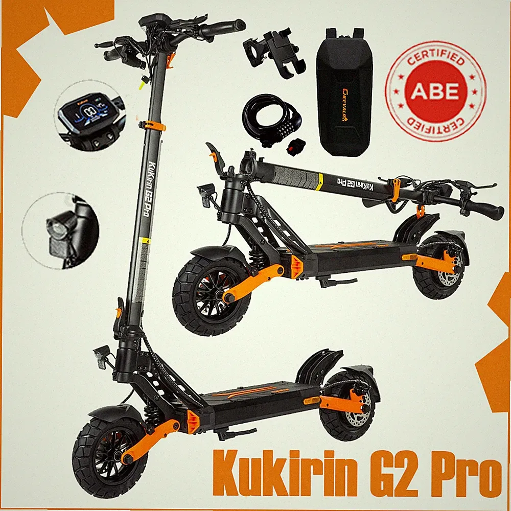 Kukirin G2Pro Klappbar Elektroroller 48V 15.6Ah Scooter Mit Straßenzulassung ABE
