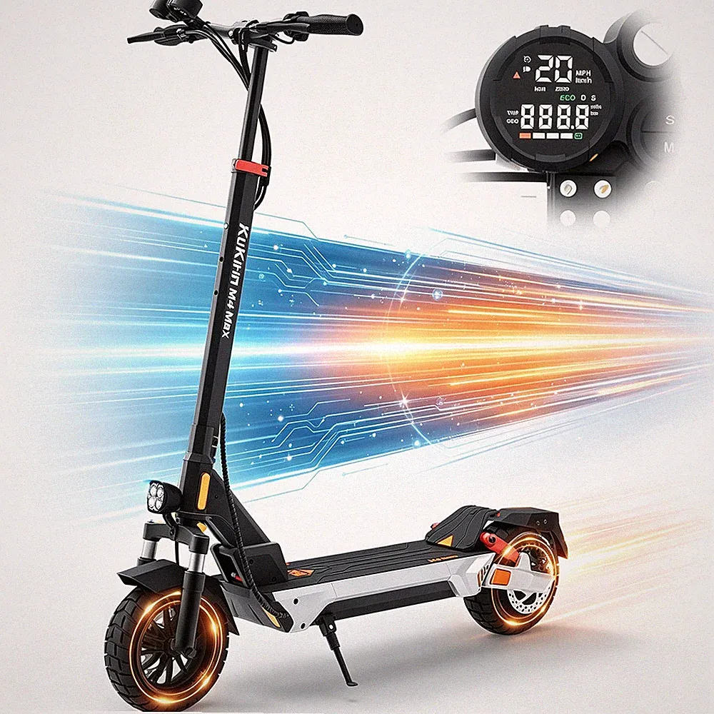 Kukirin M4MAX 1000W Elektroroller 48V 10 Zoll E-Scooter Offroad 45km/h E-Roller
