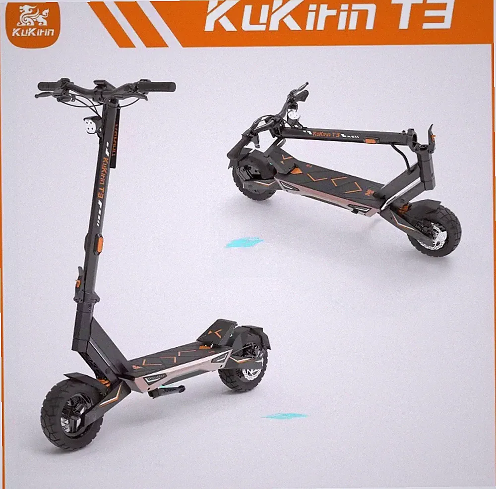 KuKirin T3 Elektroroller – 800 W | Bis zu 45 km/h | 58 km Reichweite | Neu