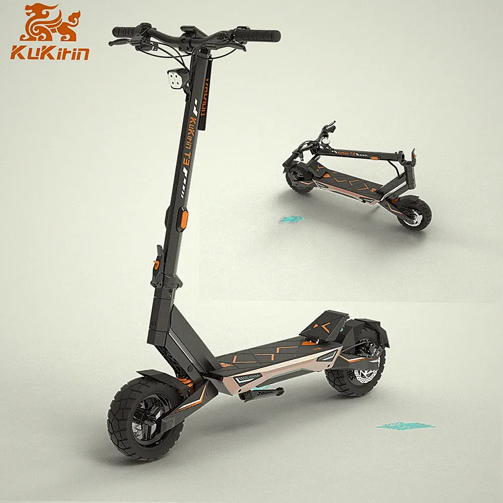 KuKirin T3 Elektroroller 800W 48V 15.6Ah Offroad E-Scooter Klappbarer 45km/h