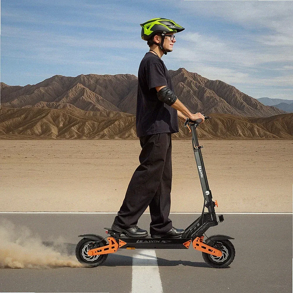 Leawin D2 Pro 10" E-Scoote 1600W 48V/20Ah 45km/h Elektroroller Offroad E-Roller