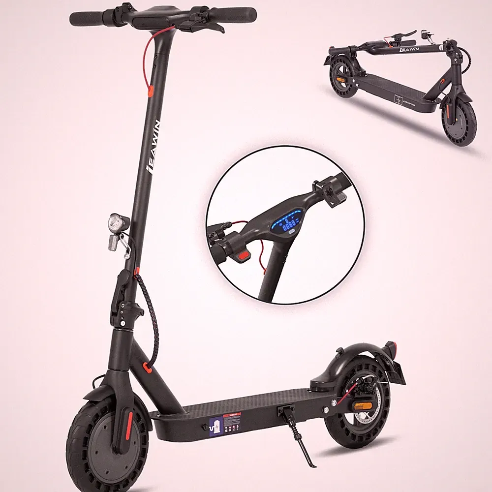 Leawin E9T E-Scooter mit Straßenzulassung ABE 500W 10'' Klappbar Elektroroller