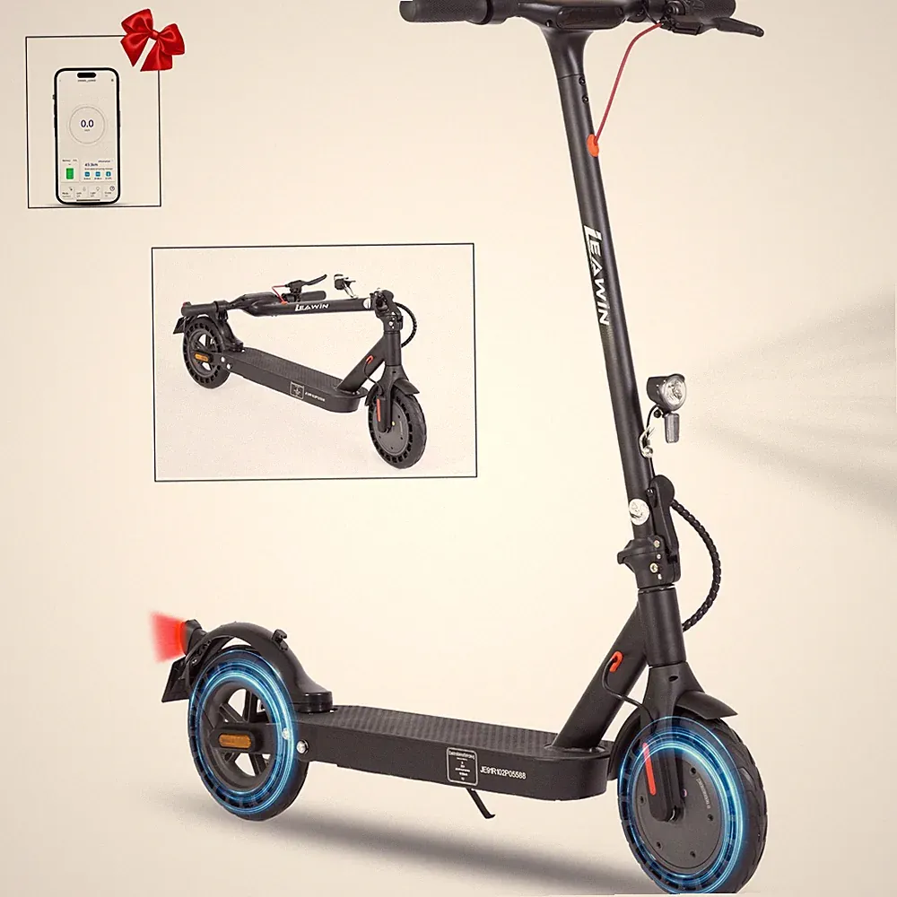 Leawin E9T E-Scooter mit Straßenzulassung ABE 500W 10'' Klappbar Elektroroller