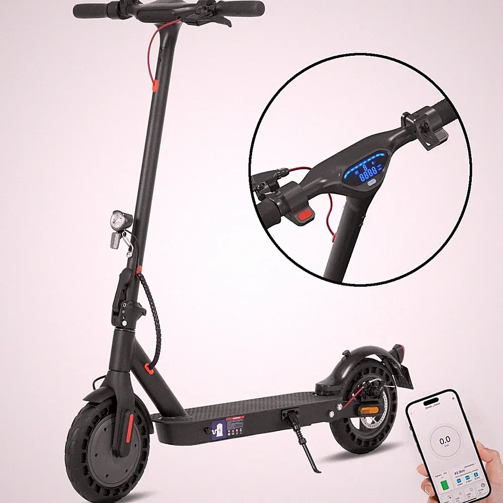 Leawin E9T Elektroroller 500W 360WH 10" Klappbar E-Scooter mit Straßenzulassung