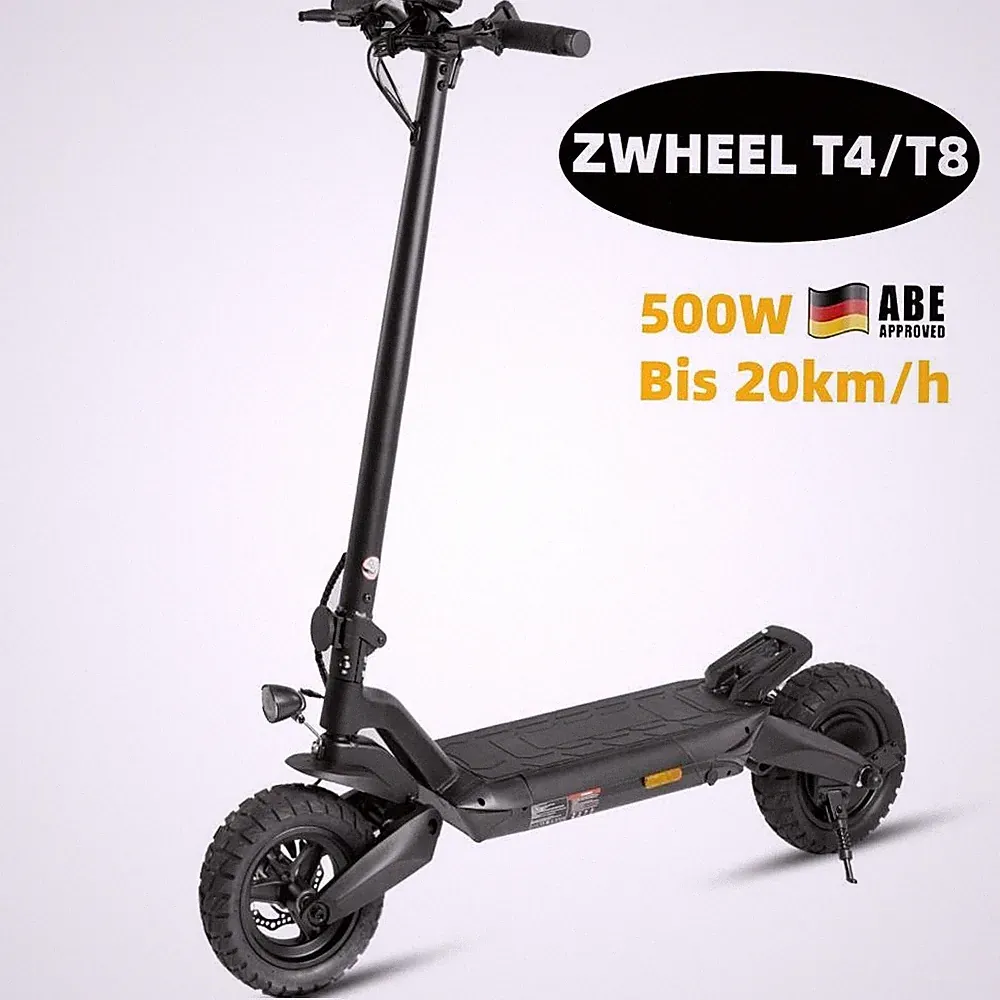 Leawin T4/T8 E-Scooter 10'' Elektroroller 500W Klappbar Elektro-scooter mit ABE