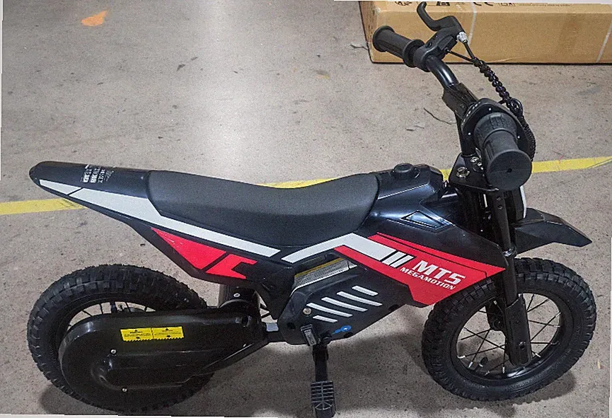 MEGA MOTION Elektro Kindermotorrad 12 Zoll, Crossbike 150W, Gebraucht – Sehr gut