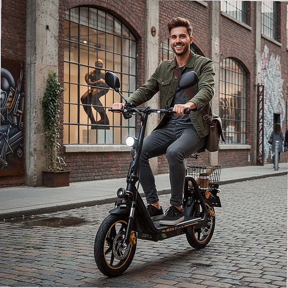 Mit Straßenzulassung 48V Elektro-Roller Mit Sitz TWOFISH Elektroroller 14 Zoll