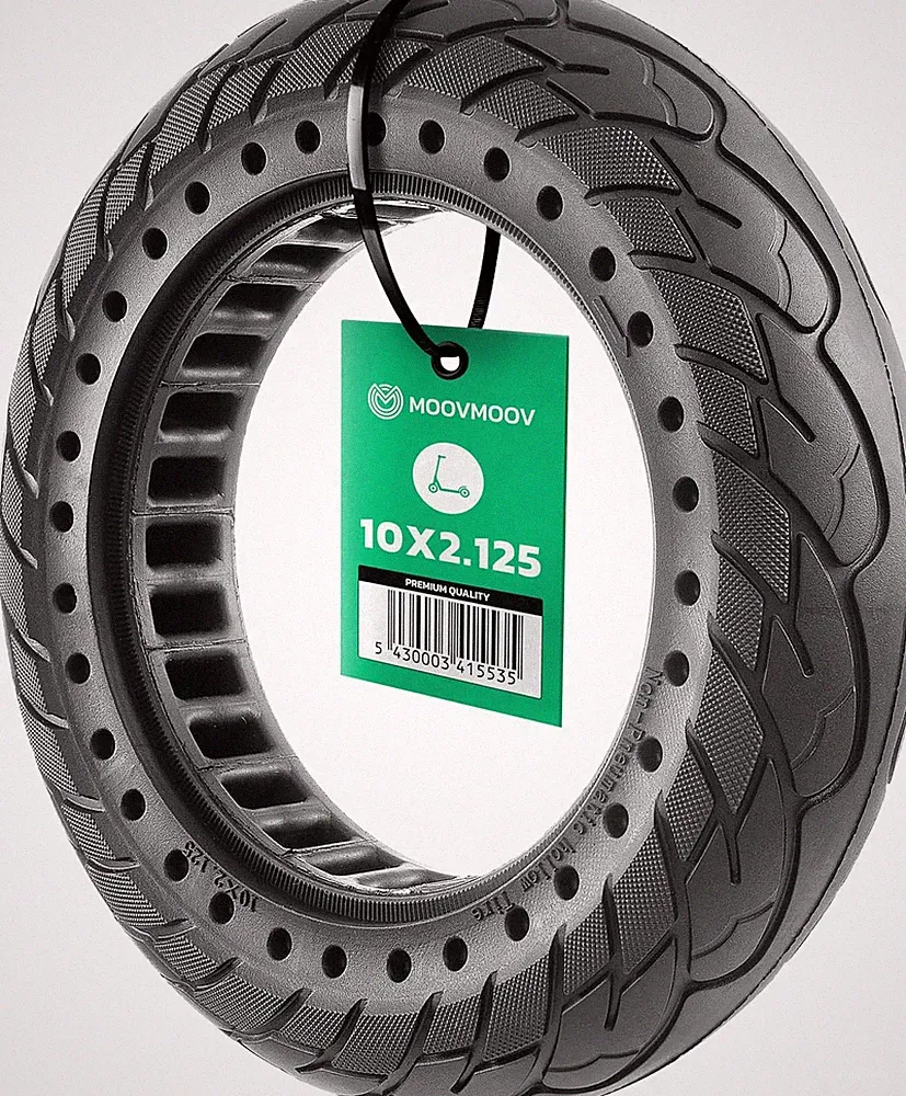 MOOVMOOV Vollgummireifen 10X2.125 - Für Elektroroller Pure Air, Soflow S06, Vivo