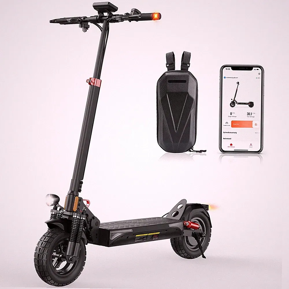 NEU 10 zoll Elektroroller mit straßenzulassung ABE 48V 12.5AH E-Scooter Mit APP