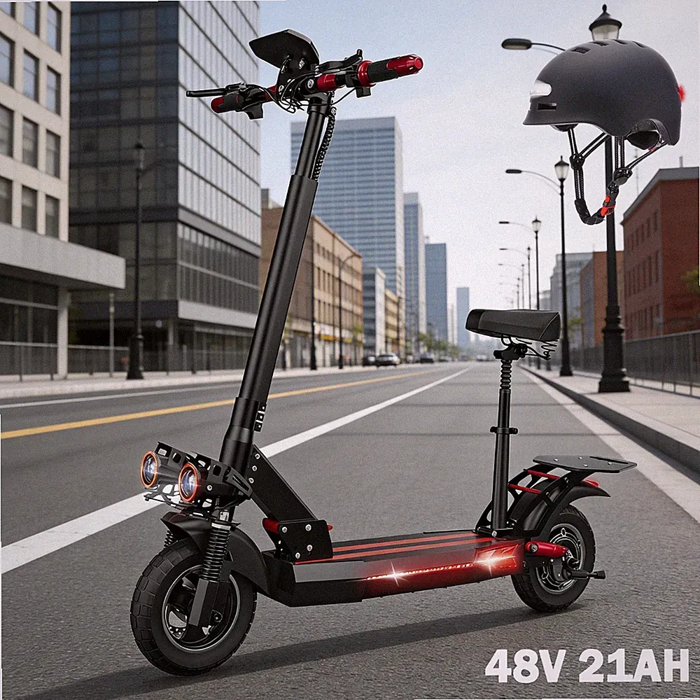 NEU 1000W Elektroroller 48V 18.6AH 10 Zoll Klappbarer Off-Road E-scooter 45KM/H