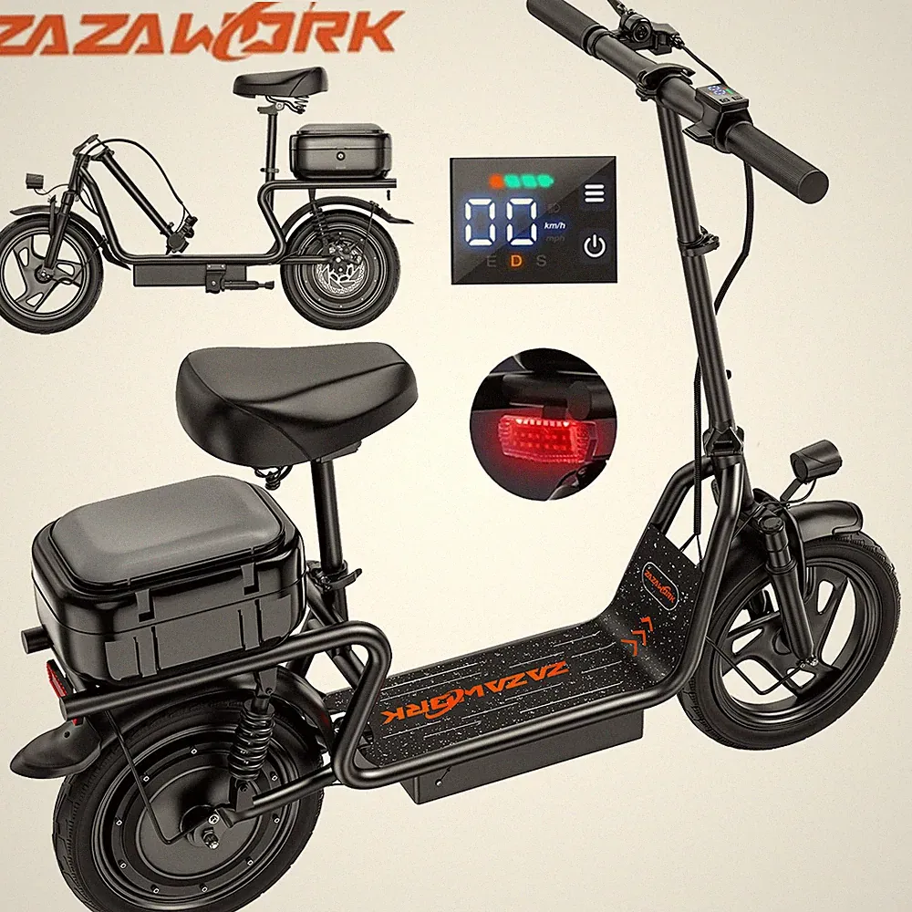 NEU 14 Zoll Elektroroller mit Korb 500W 48V/15AH E-Scooter Klappbar 120KG 25KM/H