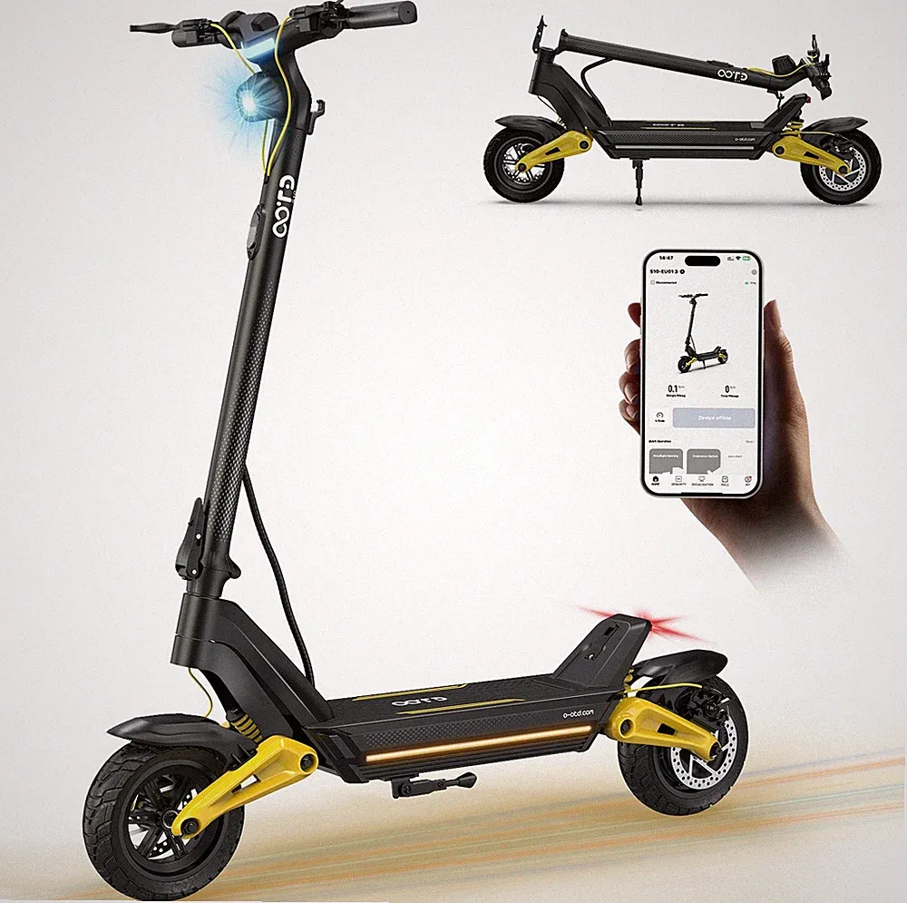 Neu 2025 OOTD S10 E-Scooter 500W 10" Pendler-Elektroroller Bis 60km EU Garantie