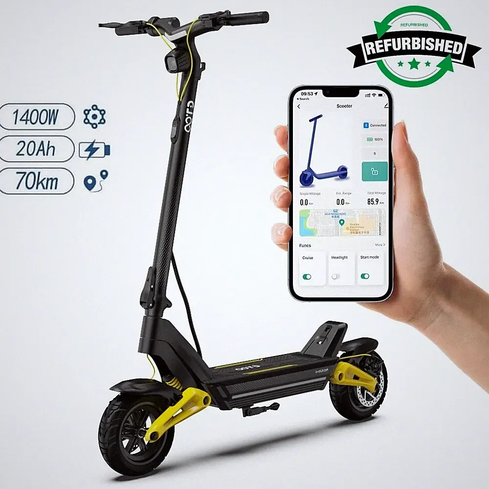 OOTD S10 10 zoll Elektroroller 48V 20AH Klappbar E-Scooter 70km Range mit APP