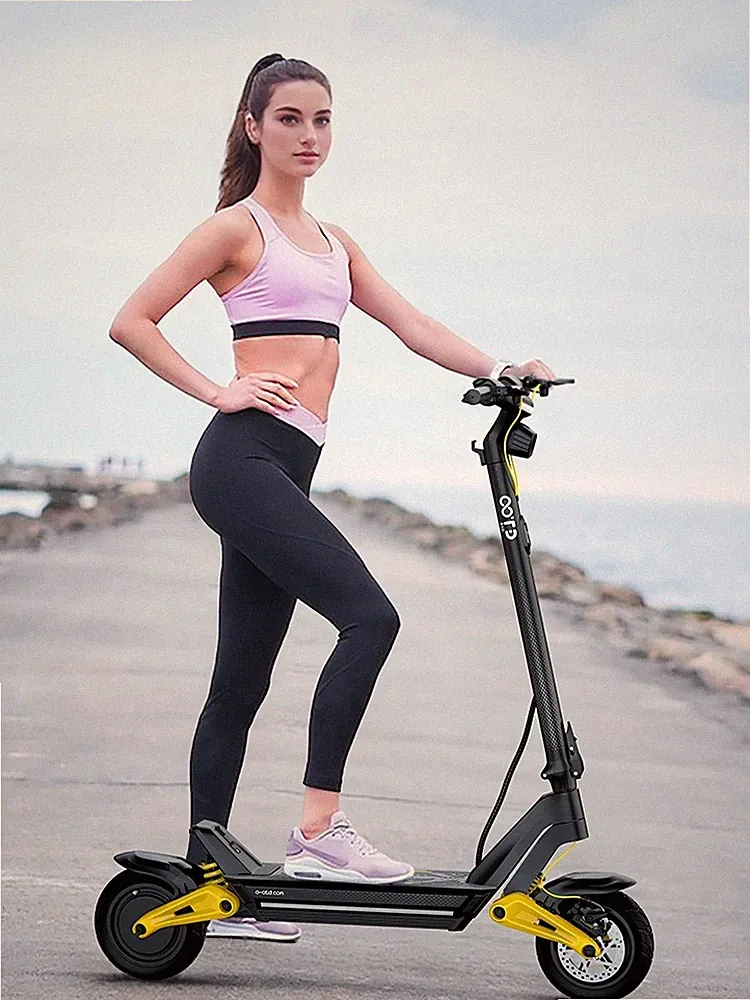 OOTD S10 E Scooter 1400W 20AH Offroad Elektroroller 10'' Reifen 70km Faltbar NEU