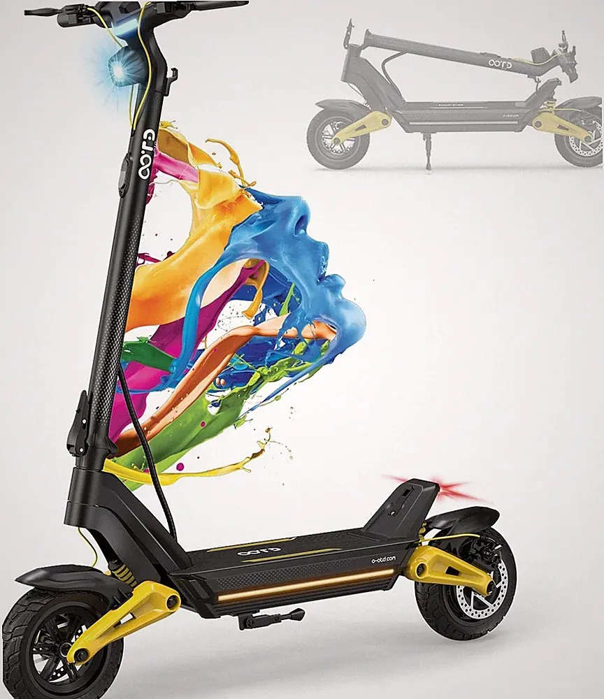 OOTD S10 E Scooter 48V 1400W 20AH Offroad Elektroroller 10'' Reifen 70km Faltbar