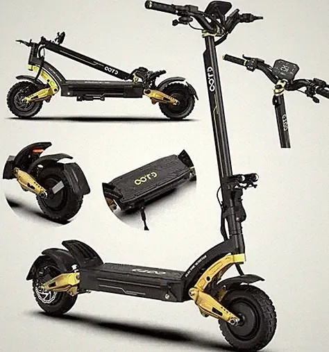 OOTD S30 Elektroroller 2400W 23,4AH Klappbarer E-Scooter 10" Off-Road E-Roller