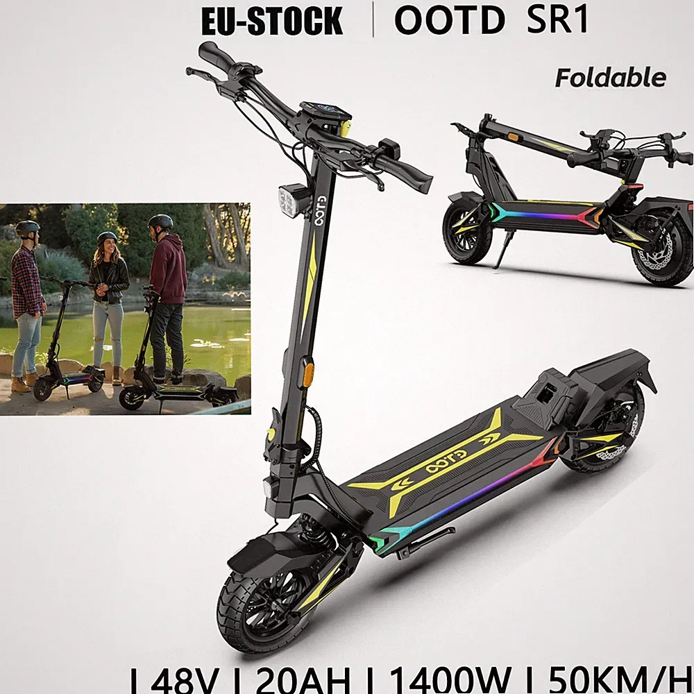 OOTD SR1 10" Elektroroller 1400/ 48V/20AH E-Scooter Off-Road Klappbarer E-Roller