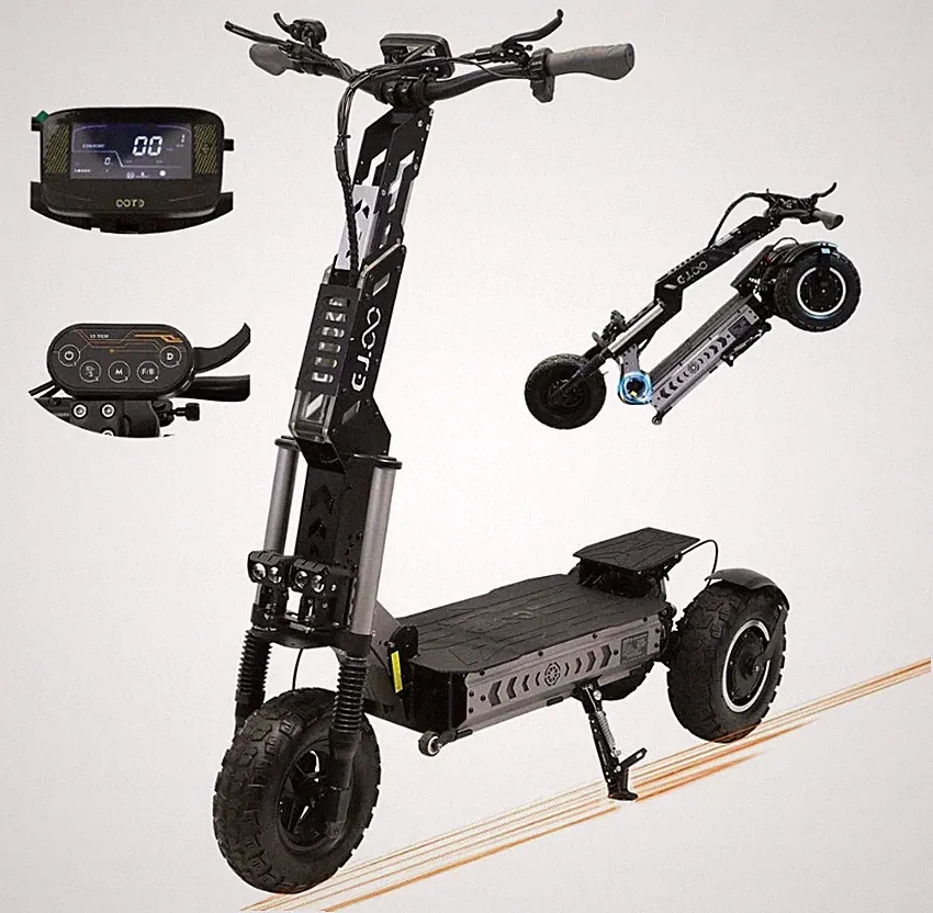 OOTD T30 Elektroroller 3200W 31,2AH 13 Zoll Off-road E-Scooter 65km/h E-Roller