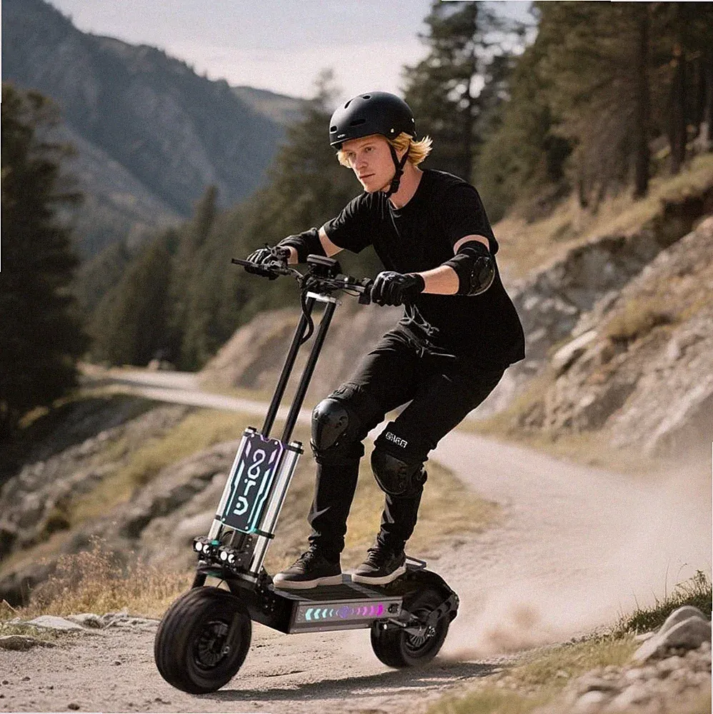 OOTD T90 Elektroroller 60V 31.2Ah Klappbares Off-road E-Scooter 13 Zoll EU STOCK